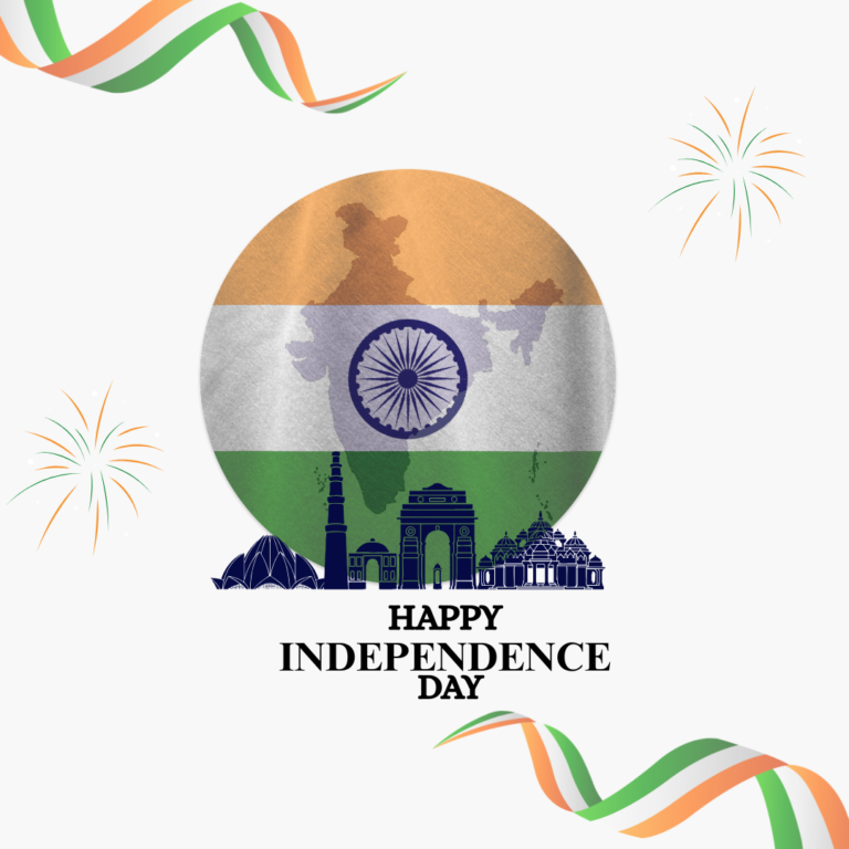 Orange and Green Modern Happy India Independence Day Instagram Post (1)